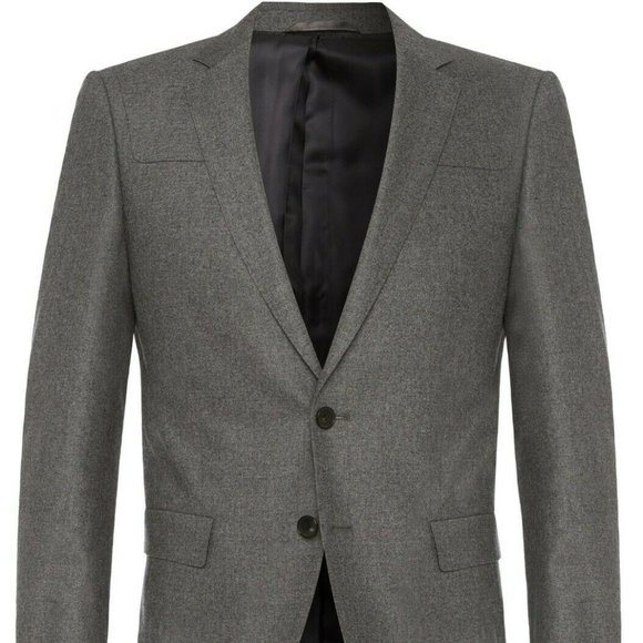Hugo Boss Men's 'Randal' Grey Slim Fit Wool Sport Coat Blazer, 46R - Picture 3 of 6